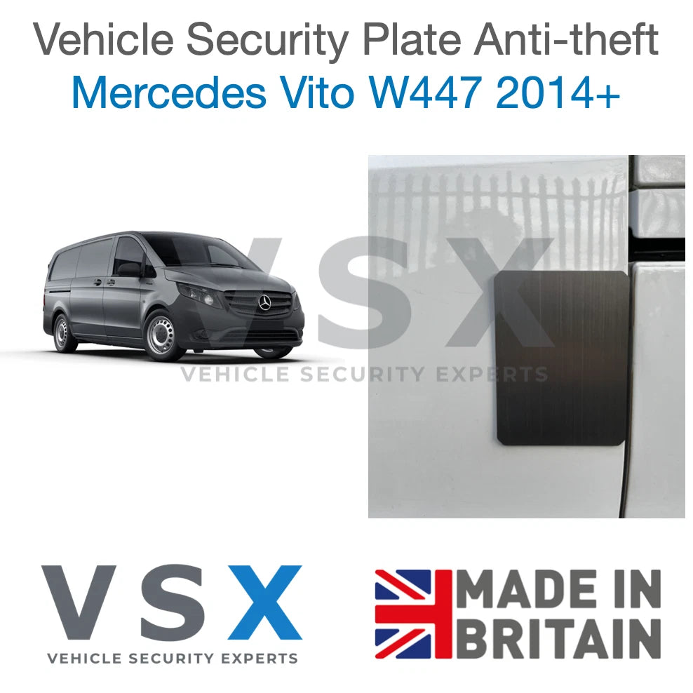Mercedes Vito MK3 W447 Van Security Plate - Anti-theft Door Protection