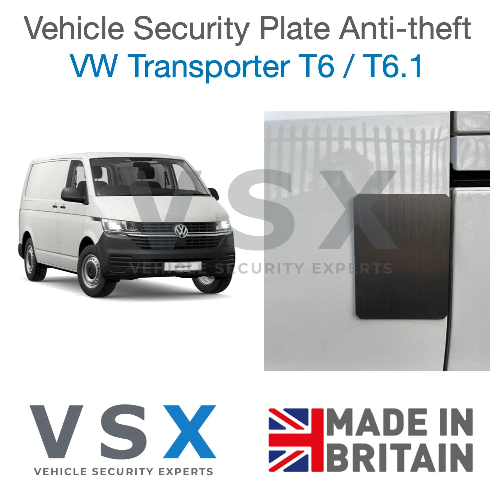 VW Transporter T6 T6.1 Van Security Plate - Anti-theft Door Protection