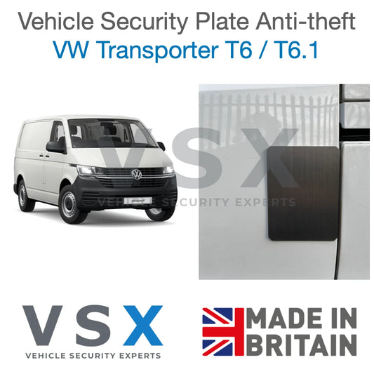 VW Transporter T6 T6.1 Van Security Plate - Anti-theft Door Protection